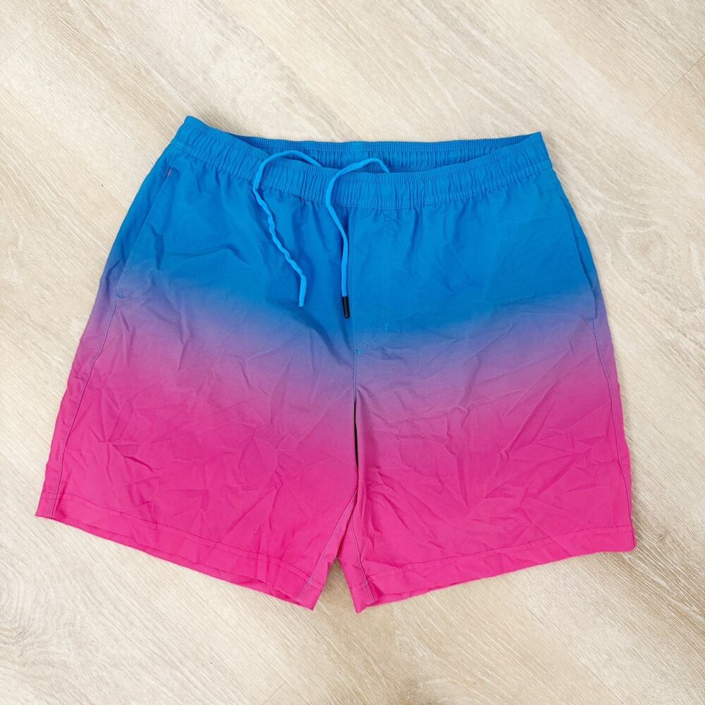 Men’s Chubbies Board Shorts Swim Trunks Ombré Lined 7” Inseam Size L